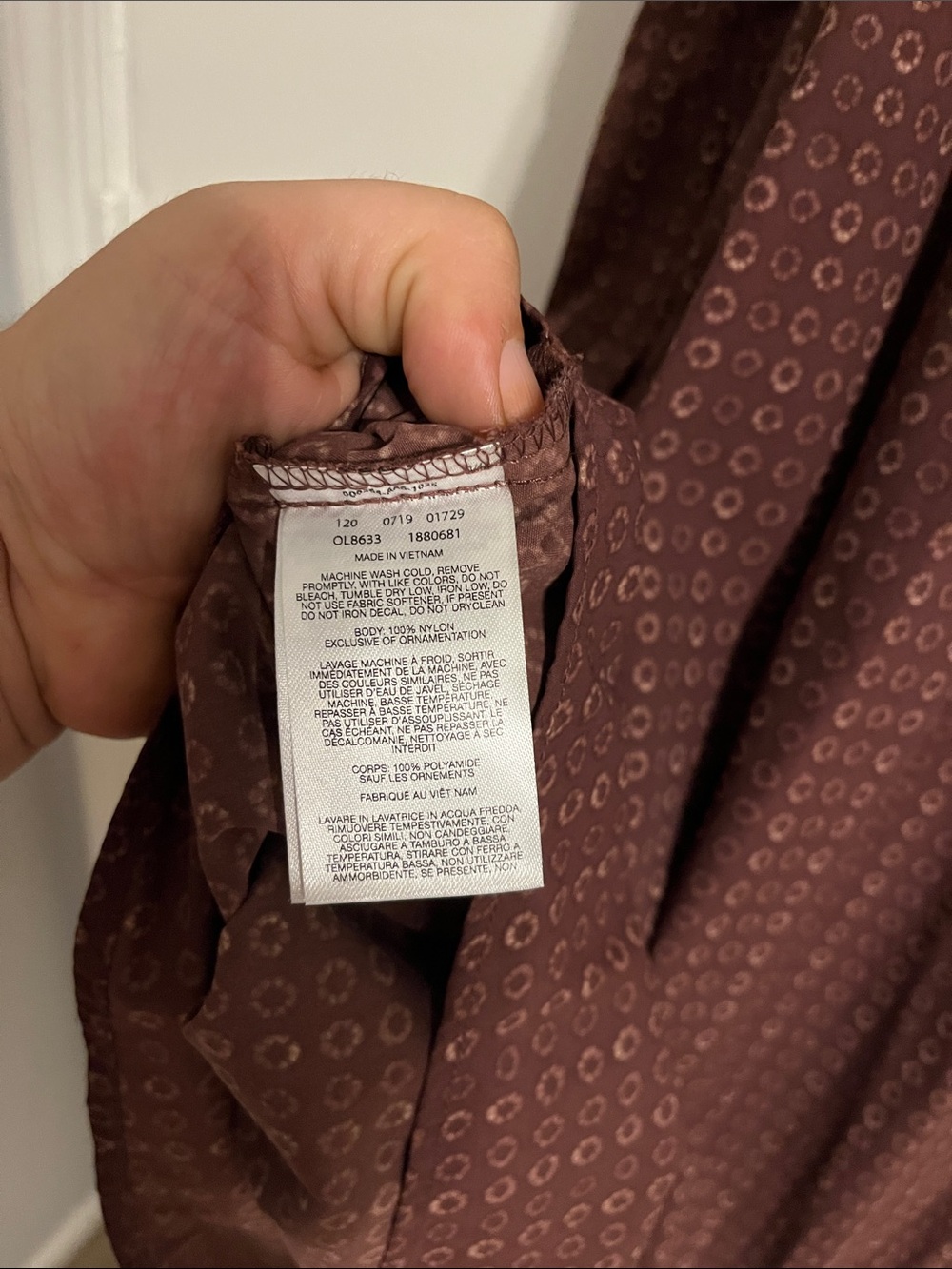 Mountain Hardwear Brown Printed Midi Slip Dress - Picture 4 of 5